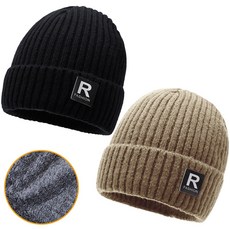 희야홈 남여공용 털 모자 방한 숏 비니 2종세트