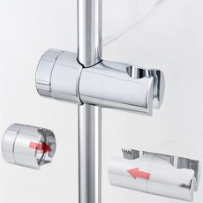 샤워기 거치대 샤워 헤드 걸이 홀더 행거 고정 욕실 슬라이드바 샤워바 (극세사걸레증정)