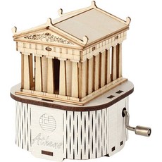 신전 입체퍼즐 내추럴목재 영공방 오르골 파르테논 원목소재 나무재 73824PC 1(PC), 1개