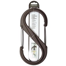 Nite IZE SBP10-03-01 Big S-Biner 플라스틱 카라비너 사이즈 #10 블랙 355564, Nite IZE SBP10-03-01 Big S-Bin