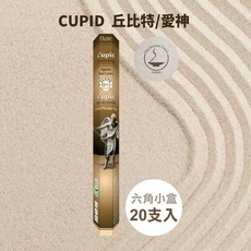 雨林薰舍 印度芳療 印度線香 印度製 India Flute 印度笛香 線香 塔香 倒流香 錐香 招財香 臥香香, CUPID  丘比特/愛神(盒裝),六角盒1入/18~20支, 愛神