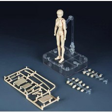 피규어 스케치 인체 드로잉 모형 관절 소묘 액션 회색 여성 바디 디럭스, 프리미엄 여성용, 약 13cm 높이, 1L