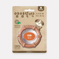 펫토리아 얌얌뚝딱 강아지 장난감 노즈워크 츄링 S, 베이컨, 1개