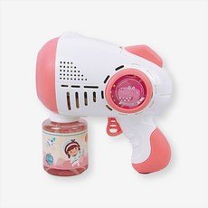 토이토 우주선 자동 버블건 스페이스 비눗방울 세트, 분홍 우주선, 1개