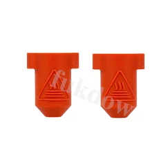 Creality K1 핫엔드 키트용 세라믹 히트 블록 바이메탈 300 서미스터 히터용 압출기 노즐, 10 2x Red silicone sock