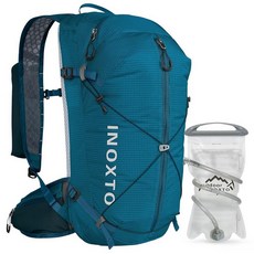 IX INOXTO 하이드레이션 백팩 20L 다용도 하이킹 2L 물주머니 및 사이클링에 이상적인 워터 단열 팩 (블랙) 251907, 블루
