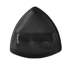 DFMEI 月牙粉底刷弧形扁頭魚尾超薄面膜刷不吃粉無痕粉底液刷子化妝刷, 黑粉撲:無規格, 1個