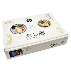 Dashiro 雙拼禮盒 貝類高湯鹽味拉麵 2人份 + 飛魚醬油拉麵 2人份組 680g, 1盒