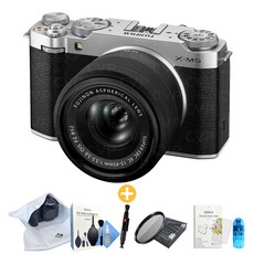 후지필름 X-M5 + XC 15-45mm F3.5-5.6 KIT 실버 + 입문용 6종 패키지