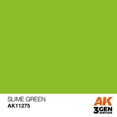 AK Interactive 3G 超顯色顏料 Slime Green AK11275 17ml, 1個