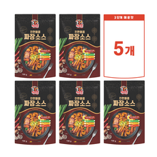 [떡불킹] 짜장 떡볶이 분말 소스 가정용 3단계 매운맛, 100g, 5개