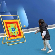 벨크로 과녁세트 찍찍이 과녁판 행사 놀이 공 던지기, 1개, 숫자 스티커볼 프레임