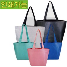 [인쇄가능] 리유저블가방 친환경 장바구니 R-PET원단 30cmX40cmX15cm, 1개, 화이트