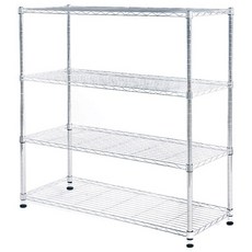 리빙코아 산업용 25파이 강철 메탈 철제 선반, 4단