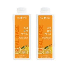 서울팩토리 리얼 유자 베이스 1.2kg 2개세트, 1개