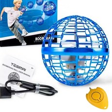 飛行球 感應魔術飛球 智能迴旋球 兒童UFO感應懸浮飛球 解壓戶外運動玩具, 1個, 超穩迴旋浮-49EF彩, 德系藍色