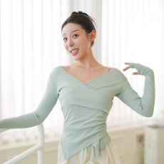 이이엘댄스 레이어드 발레 워머 성인 발레복 상의 옷 의상