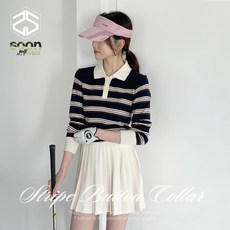 [순이야] S.골프 여성 쥬시 단가라 카라 긴팔 니트 티셔츠