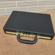 可開發票手提密碼箱公文箱超薄文件箱道具箱裝鈔收納箱複古裝鈔箱 收銀箱 小保險箱 密碼手提箱 收納箱 金屬箱子 密碼保險箱, 14寸黑色