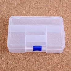 멀티박스 소품 정리함 플라스틱 투명 수납함 칸막이 보관함 다용도 5칸 chl+393fW