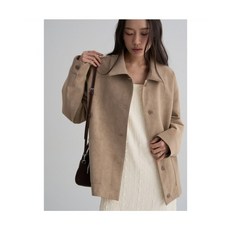 에잇세컨즈 8SECONDS 스웨이드 셔츠형 자켓 재킷 베이지 BGA085 RYY370