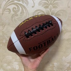 限時下殺 限量特價處理 3/6/9號美式皮質橄欖球專業訓練, 9號經典棕白MAX 成人, 1個