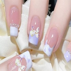 디에이치 리본 네일 파츠 10P 네일미니리본파츠, 화이트