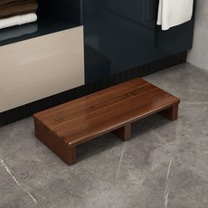 사무실 넓은발받침대 원목 다리올리는의자 주방 디딤돌 책상발받침대 디딤판, AE. 60LX30WX11H 방수 커피색, AE. 60LX30WX11H 방수 커피색