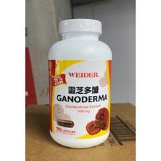 WEIDER 威德 靈芝多醣 膠囊食品 標準化萃取 500毫克, 1個, 180顆
