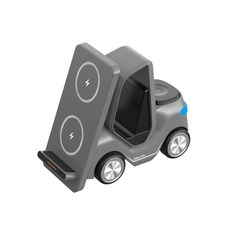 五合一汽車造型無線充電器 手機支架 支援藍牙音響, T20s無線充 灰色, 如圖