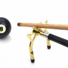 포켓볼 큐대 받침 큐대 고정 홀더 휴대용 당구 브릿지 고급 골드, 1개
