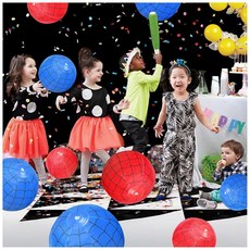 3팩 공기 주입식 몬스터 트럭 체크 무늬 비치볼 30.5cm(12인치) - 블랙 앤 화이트 깃발 디자인 벌크 장난감 어린이 수영장 게임 여름 잼 파티 용품 레이스 테마 장, 30.5cm(12인치) 대형 레드 블루 및 체크볼