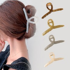 시그무드 15cm 빅사이즈 러블리 유광 집게핀 4종세트