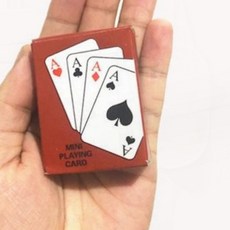 미니 트럼프 카드 포커 게임 휴대 여행 파티 소형 놀이, 1개, yuna  중 069520DC