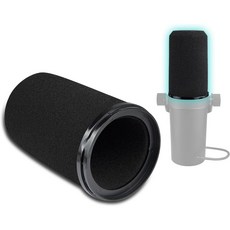 SOULWIT 마이크 팝 필터-호환 슈어 Shure SM7B/SM7dB용 RK345/RK345B용 교체용 윈드스크린 폼 1개, Cylinder Shape