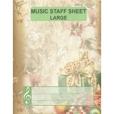 음악 스태프 시트 대형: 시각 장애인을 위한 초대형 라인이 있는 노래 쓰기 저널. 용 빈 와이드 원고지 노트 ... 클래식 8.5x11 - 100페이지 50매