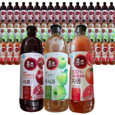 홍초 석류+풋사과+자몽, 3개, 1.5L