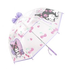 산리오 돔형 투명 장우산 53cm 체리 쿠로미