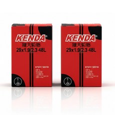 탑모아 KENDA 29인치 MTB 프레스타 자전거 튜브, 2개