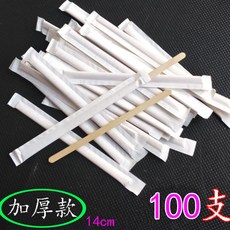 咖啡攪拌棒獨立包裝 14cm/19cm木質咖啡棒 100/500支一次性攪拌棒, 1個