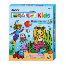 아모스 유아용 글라스데코 스티커 언더더씨, 10.5ml, 7개