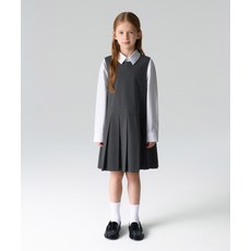 무신사 스탠다드 MUSINSA STANDARD KIDS 타이디 플리츠 드레스 [미디엄 그레이] MKEOP1Z01-MR 435039