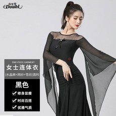 여자 왈츠복 탱고 볼룸 왈츠 라인댄스복 무대의상 여성용 긴팔 스파클링 무용