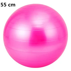 피트니스 스포츠 요가 공 볼라 필라테스 체육관 균형 운동 홈 트레이닝 마사지 Fitball 장비, 01=Pink55cm, 10 Pink55cm