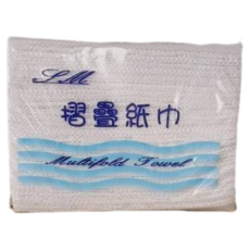 新舒棉環保折疊式擦手紙200抽 辦公室餐廳學校適用 柔軟舒適吸水力強, 1個, 200張
