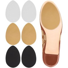 Dr. Shoesert 미끄럼 방지 신발 패드 접착 신발 밑창 프로텍터 하이힐 미끄럼 방지 신발 그립 옐로우 + 블랙 + 화이트