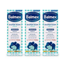 Balmex Complete Protection Daily Baby Diaper Rash Cream 발멕스 컴플리트 프로텍션 데일리 베이비 다이퍼 래시 크림, 113g, 3개
