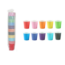 [엘제이] 칼라 종이컵 색깔 종이컵 50입, 3개