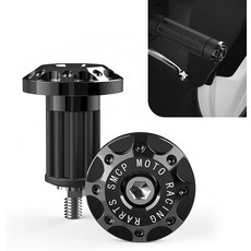 도가리 2 PCS 모터사이클 바 엔드 플러그 알루미늄 합금 핸들 캡 직경 16-18mm 전기 오프로드 모터사이클블랙에 적합, Red