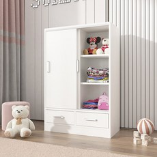 낮은옷장 미닫이옷장 임대 기숙사 문2개파티클보드 원룸 120x80x40, 140_154TO2DP80_40진 서랍형, 2도어, 행장을 갖추다
